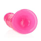 Realrock Slim Dildo 6" Gitd Pink