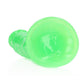 Realrock Slim Dildo 7" Gitd Green
