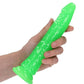 Realrock Slim Dildo 8" Gitd Green