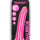 Realrock Slim Dildo 8" Gitd Pink