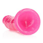 Realrock Slim Dildo 8" Gitd Pink