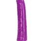 Realrock Slim Dildo 8" Gitd Purple