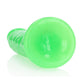 Realrock Slim Dildo 9" Gitd Green