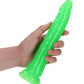 Realrock Slim Dildo 9" Gitd Green