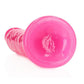 Realrock Slim Dildo 9" Gitd Pink