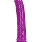 Realrock Slim Dildo 9" Gitd Purple