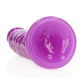 Realrock Slim Dildo 9" Gitd Purple