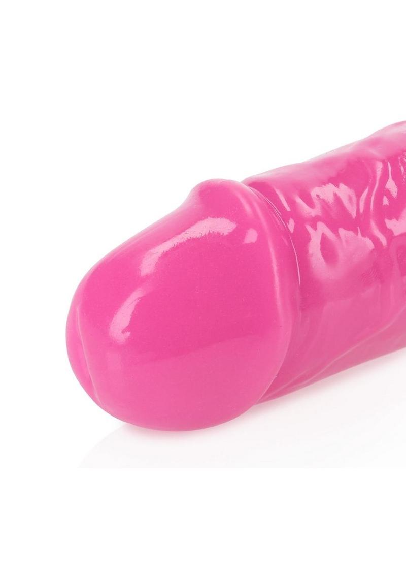 Pink glow in the dark dildo 15”