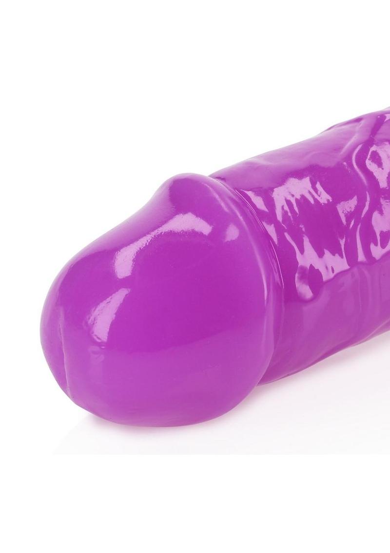 Realrock Dbl Dong Gitd 15" Purple