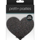 Pretty Pasties Glitter Hearts Blk/gld