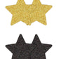 Pretty Pasties Glitter Stars Blk/gld