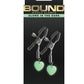 Bound GITD Heart Clamps