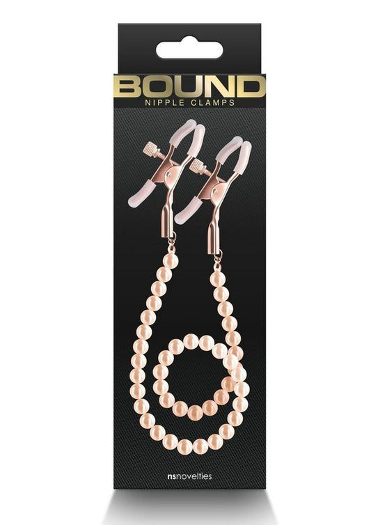 Bound Nipple Clamps Dc1 Rose Gld