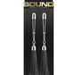Bound Nipple Clamps T1 Rose Gld/blk