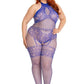 Seamless Indust Bodystocking 1x/2x Blu