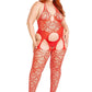 Seamless Heart Suspend Body 1x/2x Red