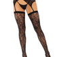 Rachel Thigh High Cross Garter Os Blk