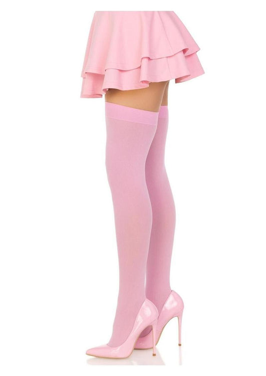 Nylon Over The Knee Os Pink
