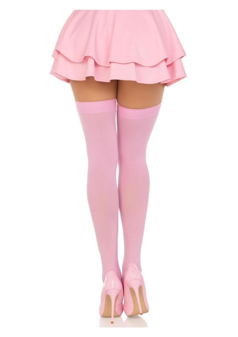 Nylon Over The Knee Os Pink