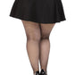 Spandex Micro Net Tights 1x-2x Blk