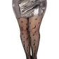 Celestial Net Tights 1x-2x Blk