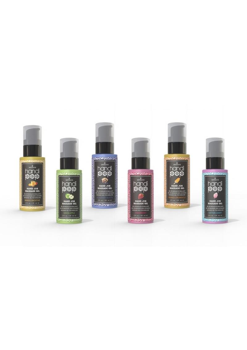 Handipop Massage Gel Assort 2oz 12/bx