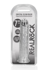 Realrock Straight Without Balls 7" Clr