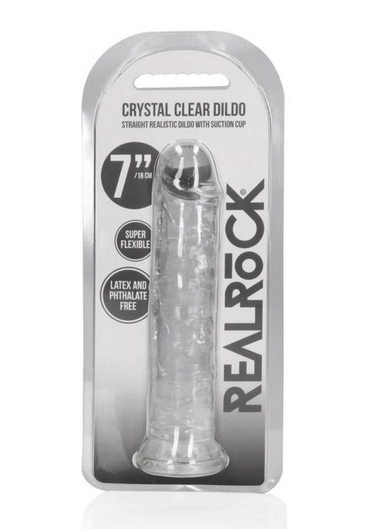 Realrock Straight Without Balls 7" Clr