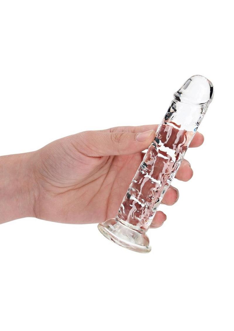 Realrock Straight Without Balls 6" Clr