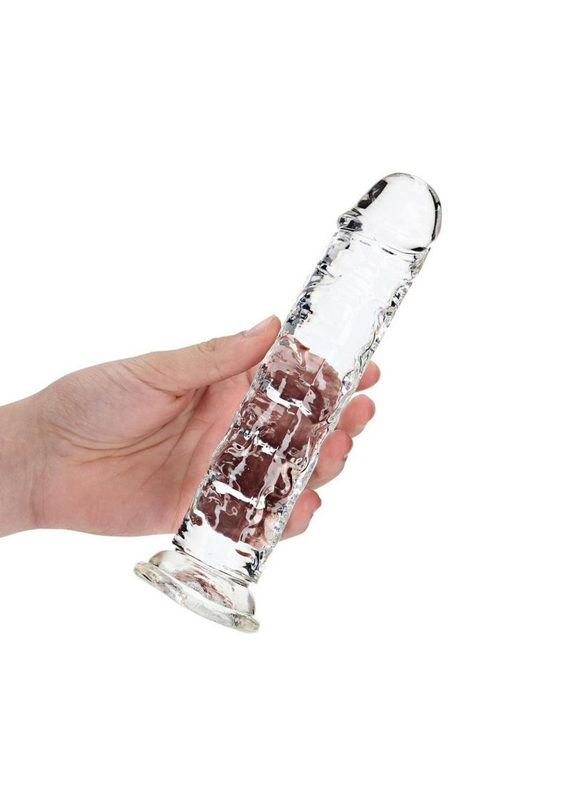 Realrock Straight Without Balls 8" Clr