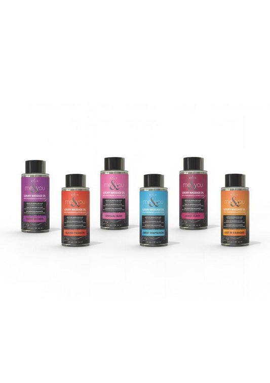 Me & You Massage Oil 2oz Assrt 12/box