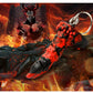 Creature cocks fire demon key chain