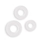Firefly Bubble Rings 3pc Set White
