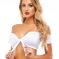 Tp Schoolgirl Tie Top Wht