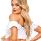 Tp Schoolgirl Tie Top Wht