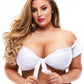 Tp Schoolgirl Tie Top Wht Xl