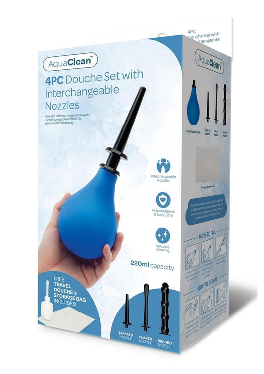Aquaclean 220ml Douche Inter Nozzle Blu