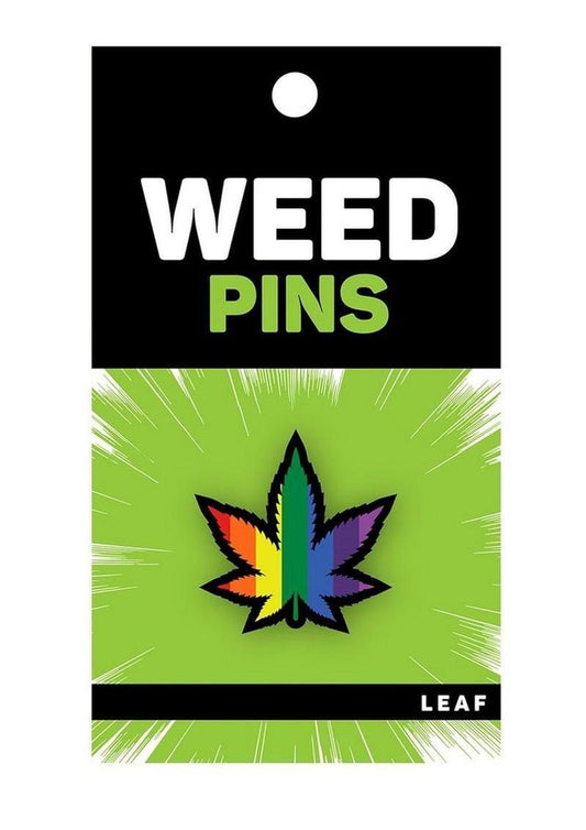 WR Weed Pins Pride Leaf