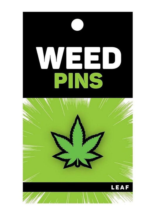 WR Weed Pins Green Leaf