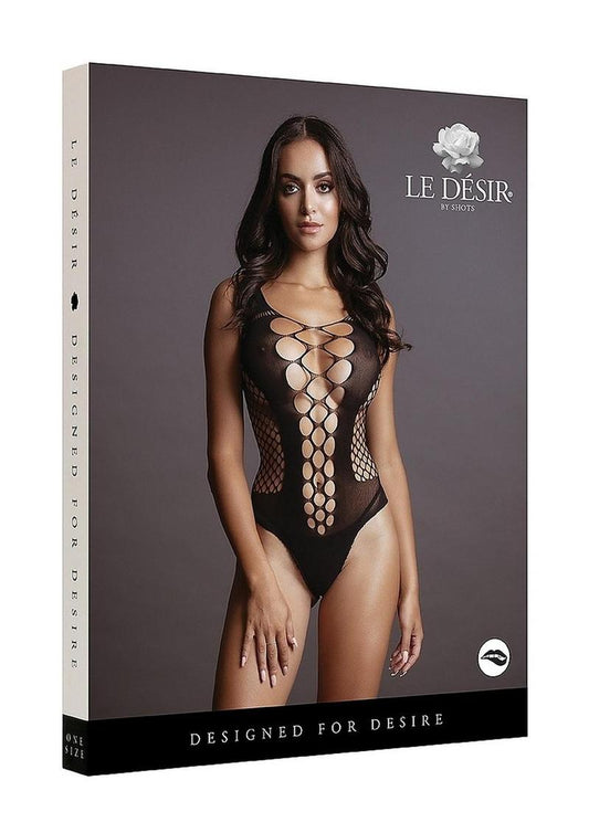 Fishnet V-Neck Teddy