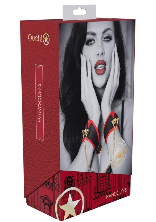 Ouch Milan Coll Handcuffs Blk/red