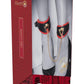 Ouch Milan Coll Leg Cuffs Blk/red