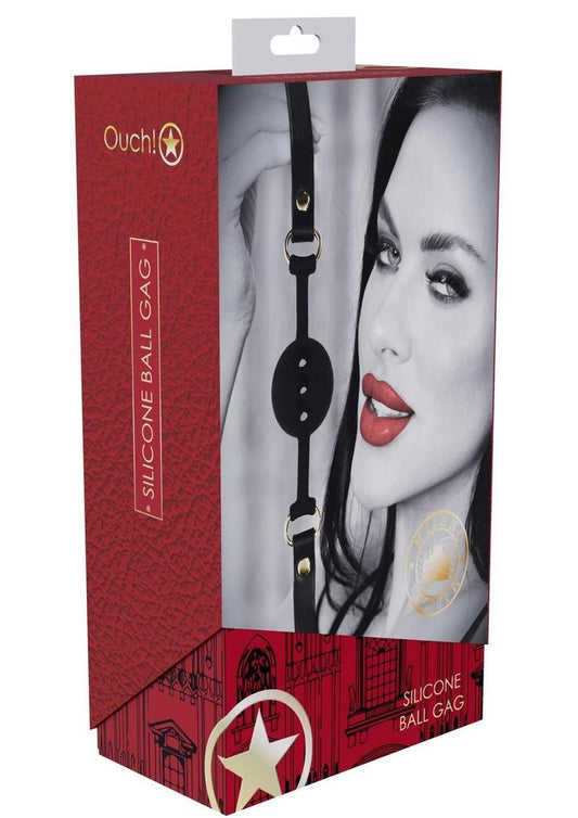 Ouch Milan Coll Ball Gag Blk/red