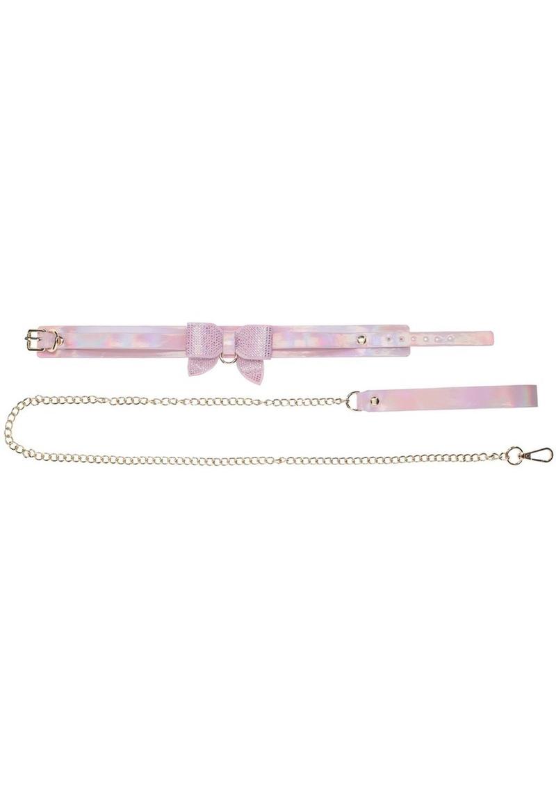 Paris pink collar and leash