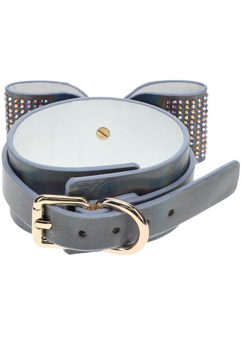 Paris black leg cuffs