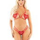 Leg Avenue 2Pc Heart Bra/Panty