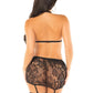 3 pc Rhinestone Lace