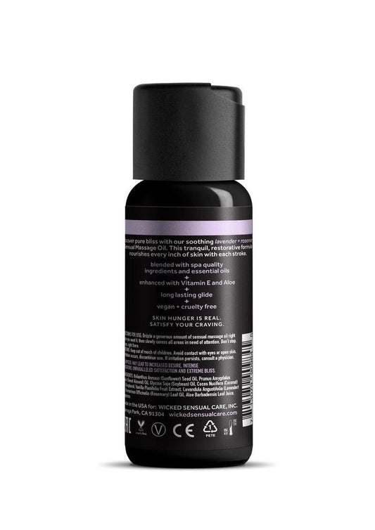Wicked Lavender+Rose Massage Oil